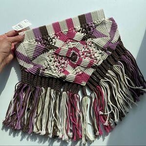 Foley + Corinna NWT Macrame RARE Clutch Bag Neiman Marcus